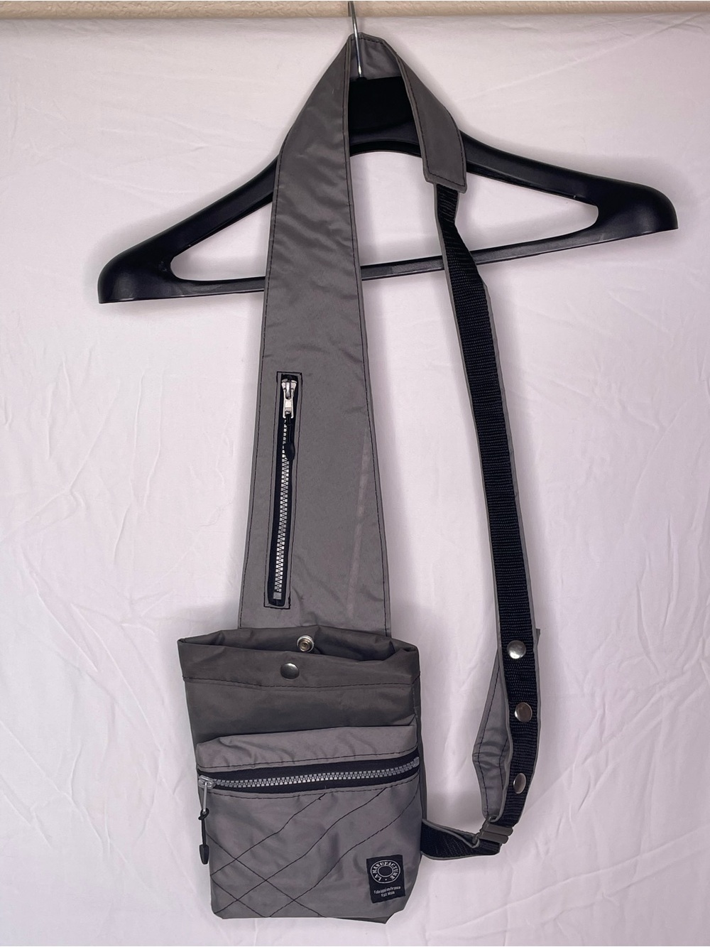 Handcrafted Upcycled Technical Sling Bag – Made in France